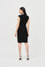 Black Crystal Mock Neck Dress