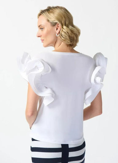 Vanilla Silky Knit Statement Sleeve Top