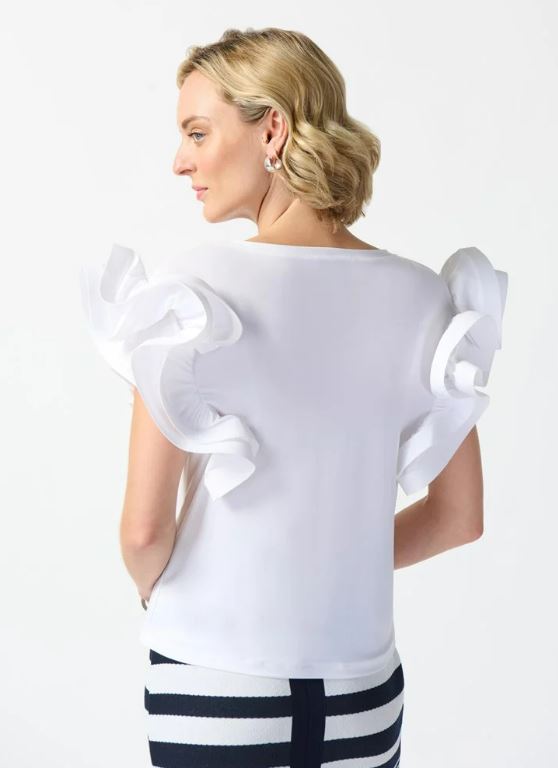 Vanilla Silky Knit Statement Sleeve Top