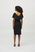 Black Flutter Sleeve Dress