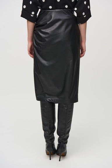 Black Faux Leather Skirt