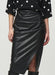 Black Faux Leather Skirt