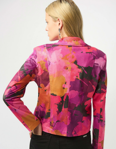 Foiled Faux Suede Jacket