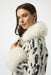 Animal Jacquard Faux Fur Coat