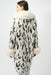 Animal Jacquard Faux Fur Coat