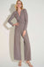 Sparkling Taupe Wide Leg Jumpsuit