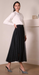 Black Tulle Flared Skirt