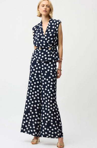 Midnight Polka Dot Blouse