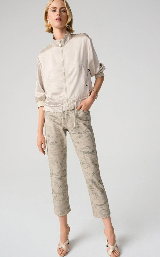 Taupe Gold Crop Jeans