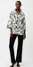 Seersucker Abstract Print Trapeze Jacket