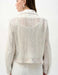 Champagne Foiled Faux Suede Moto Jacket