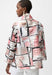 Organza Jacquard Abstract Print Boxy Jacket