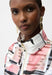 Organza Jacquard Abstract Print Boxy Jacket
