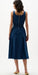Denim Fit & Flare Belted Dress