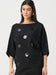 Joseph Ribkoff Boxy Black Embroidered Sweater