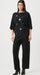 Joseph Ribkoff Boxy Black Embroidered Sweater