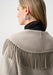 Joseph Ribkoff Wool Blend Fringed Coat
