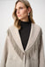 Joseph Ribkoff Wool Blend Fringed Coat