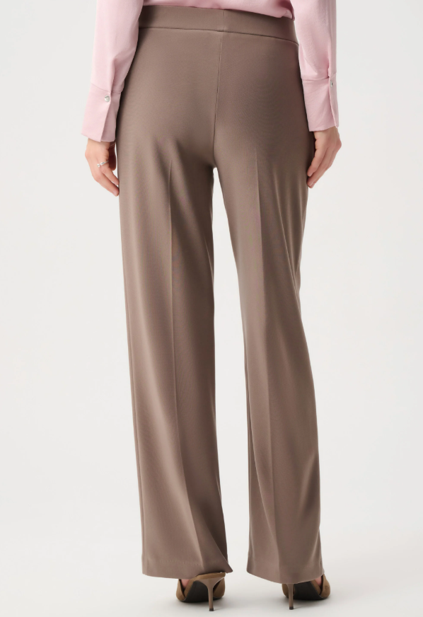 Joseph Ribkoff Pull-On Wide-Leg Pants — Mink