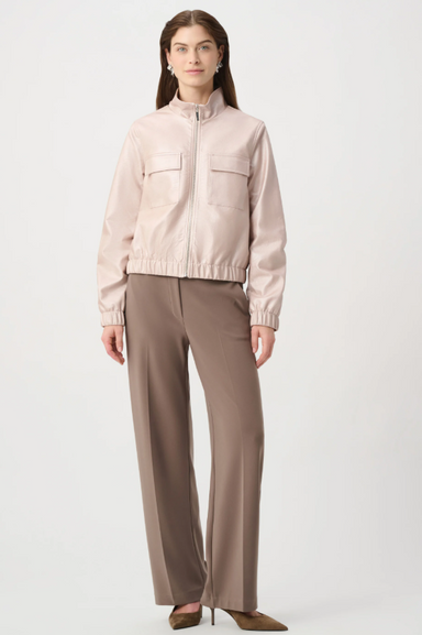 Joseph Ribkoff Pull-On Wide-Leg Pants — Mink