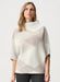 Joseph Ribkoff Winter White Plaid Funnel-Neck Sweater