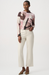 Joseph Ribkoff Metallic Leatherette Bomber Jacket — Pearl Blush