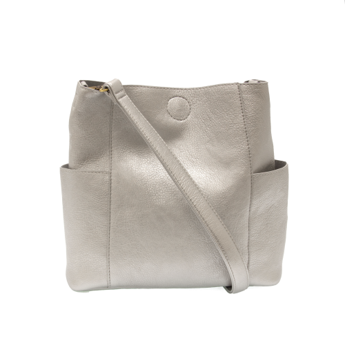 Metallic Silver Kayleigh Bucket Bag