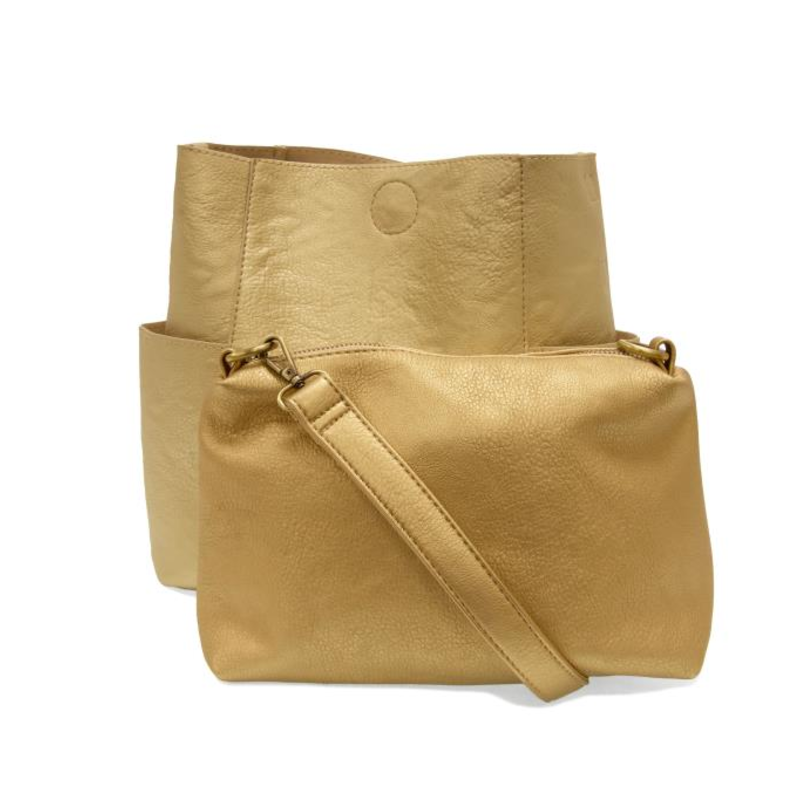 Metallic Gold Kayleigh Bucket Bag