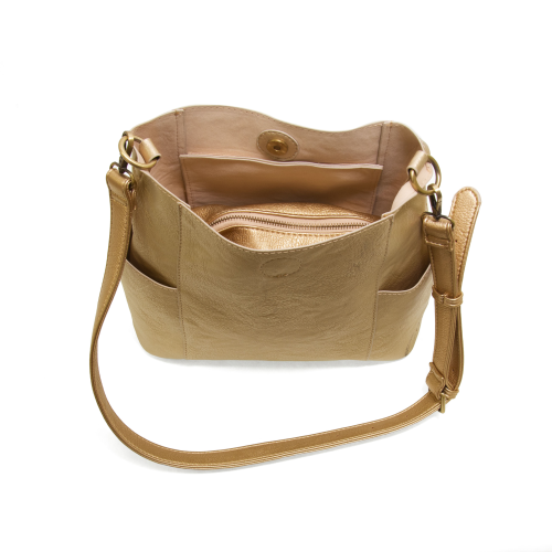 Metallic Gold Kayleigh Bucket Bag