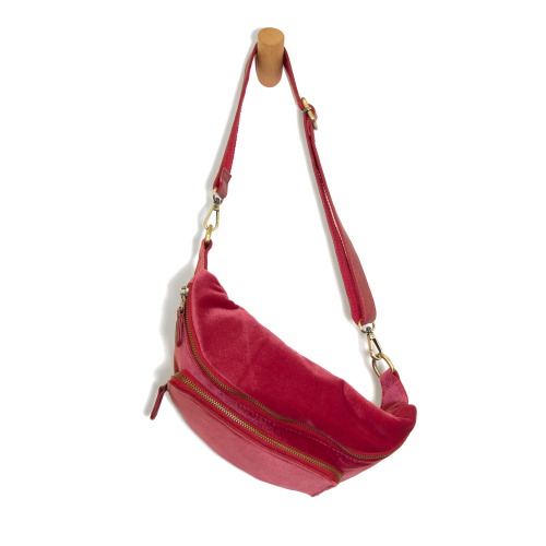 Holly Berry Velvet Sling/Belt Bag