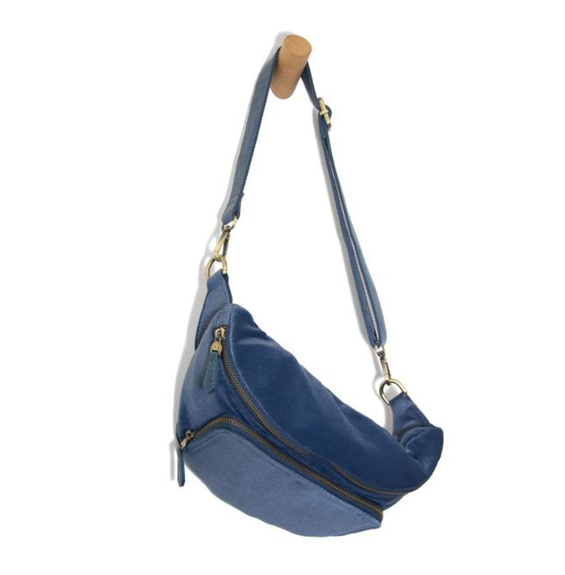 Sapphire Velvet Sling/Belt Bag