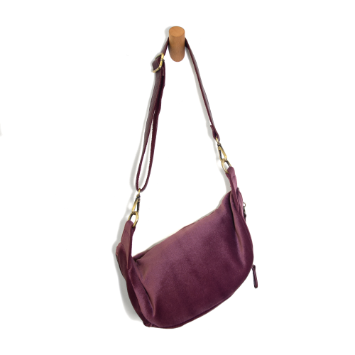 Plum Velvet Sling/Belt Bag