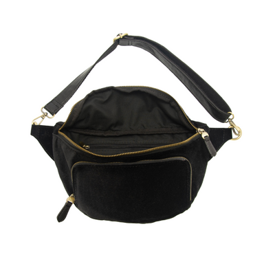 Black Velvet Sling/Belt Bag