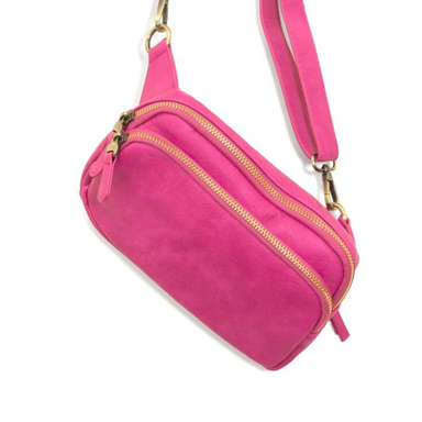 Cerise Kylie Double Zip Sling