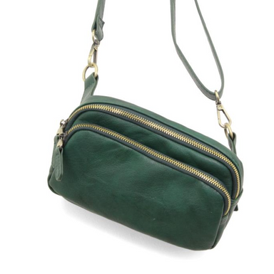 Deep Green Kylie Double Zip Sling