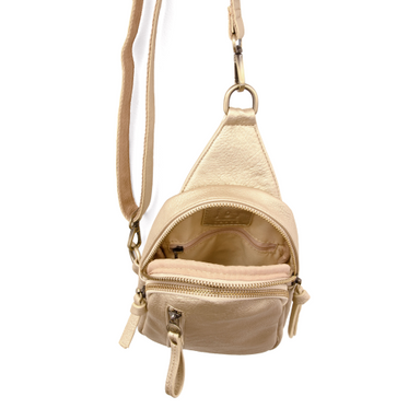 Metallic Gold Skyler Sling Bag