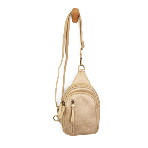 Metallic Gold Skyler Sling Bag