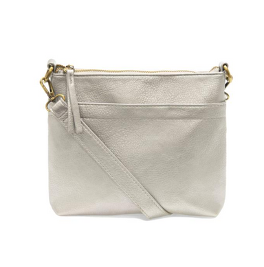 Metallic Silver Layla Crossbody