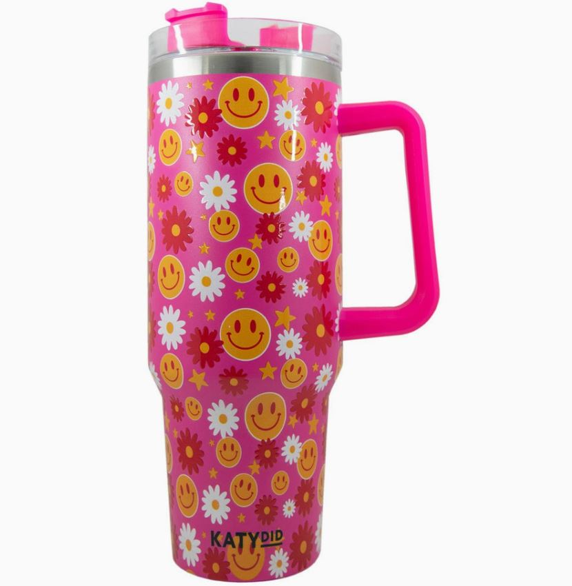 Happy Face Tumbler Cup