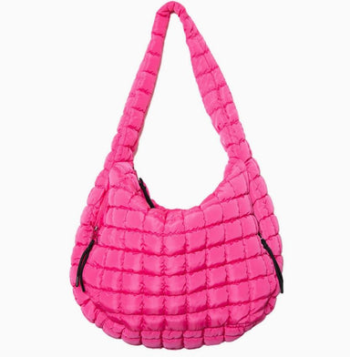 Hot Pink Overize Hobo Tote