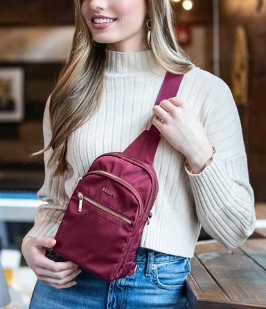 Burgundy Roundtrip Sling Bag