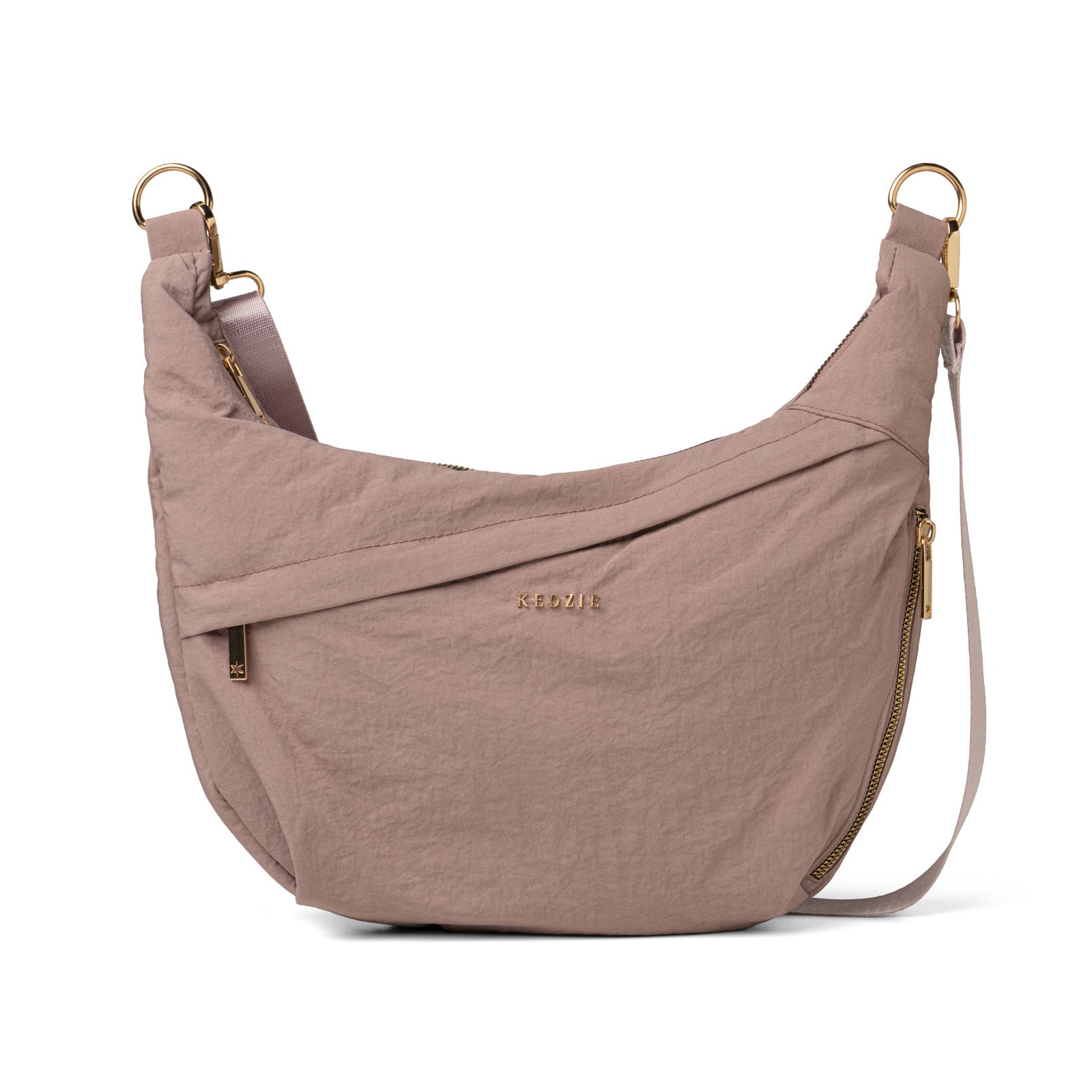 Mauve Atlas Saddle Bag Crossbody