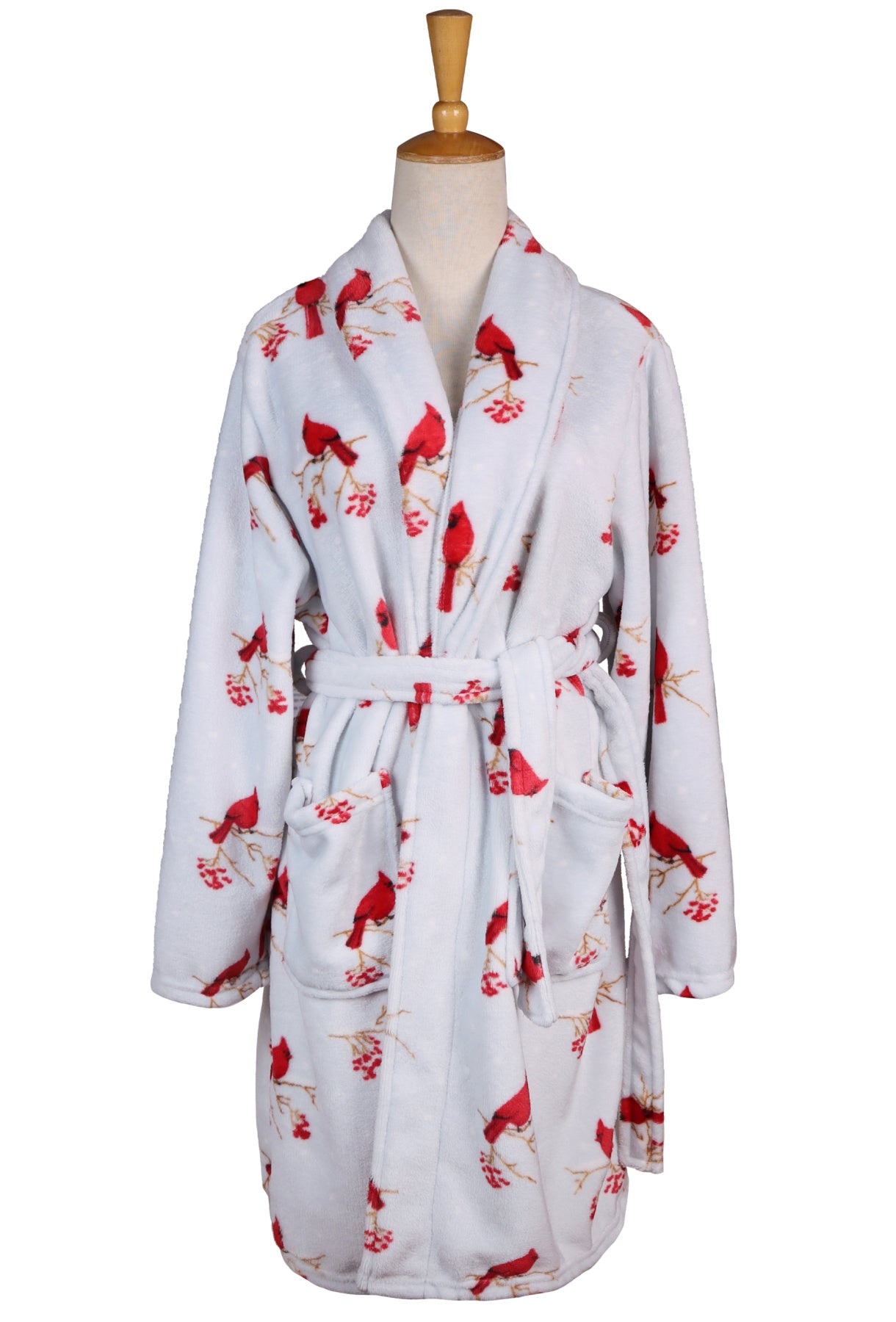 Cardinal Velvety Fleece Robe