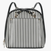 Black Striped Convertible Backpack