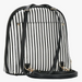 Black Striped Convertible Backpack