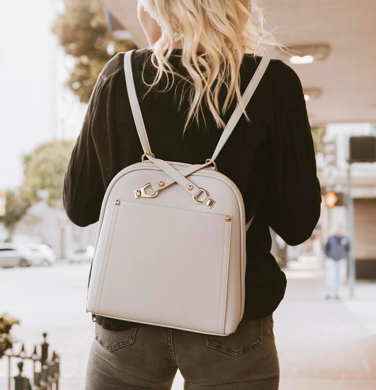 Tan Convertible Backpack