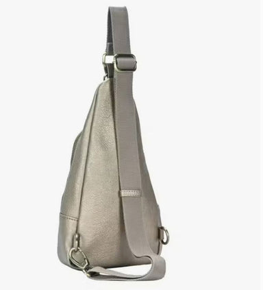 Metallic Champagne Faux Leather Sling