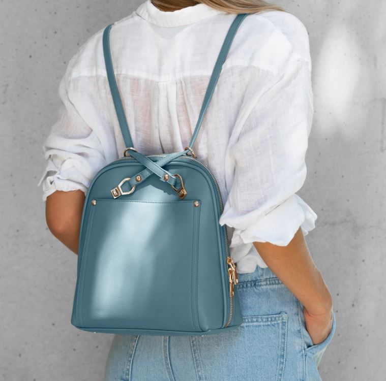 Blue Convertible Backpack