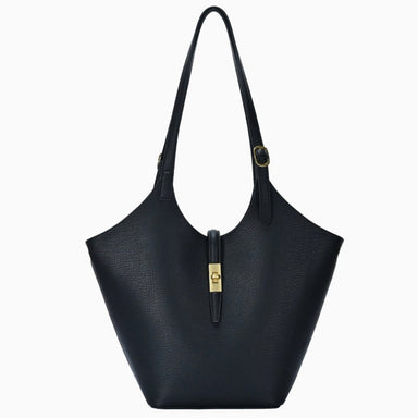 Isabelle 2 in 1 Scoop Neck Tote Black