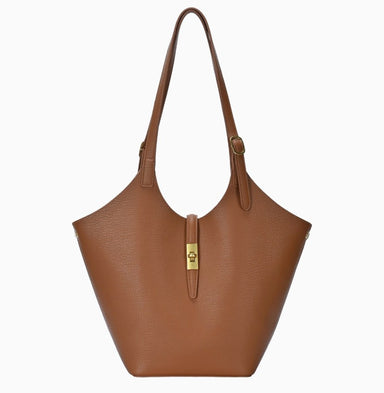 Isabelle 2 in 1 Scoop Neck Tote Tan